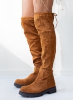 Μπότες πάνω από το γόνατο suede