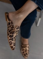Mules φλατ με print estil