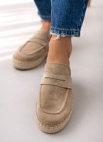 Mules καστόρινα με σχοίνινη σόλα Ragazza 0237