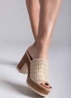 Mules με ψάθινη φάσα Refresh 172703
