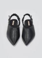 Mules μυτερά με frilled λάστιχο CORINA