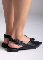 Mules μυτερά με frilled λάστιχο CORINA
