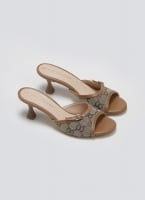Mules υφασμάτινα με print TFP
