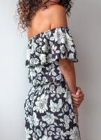 Overall με μεγάλα λουλούδια