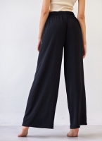 Παντελόνα wide leg με strass καρδιά