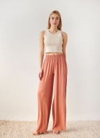 Παντελόνα wide leg πλισέ
