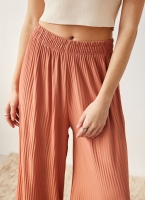 Παντελόνα wide leg πλισέ