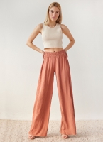 Παντελόνα wide leg πλισέ