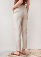 Παντελόνι mid waist με λινό Vero Moda 10279691