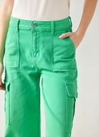 Παντελόνι τζιν cargo wide leg