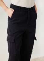 Παντελόνι τζιν cargo wide leg