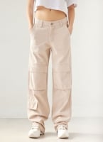Παντελόνι τζιν cargo wide leg