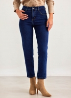 Παντελόνι τζιν regular high waist