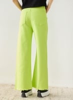 Παντελόνι τζιν wide leg με ξέφτια