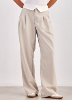 Παντελόνι wide leg με γυριστή μέση ONLY 15311326