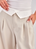 Παντελόνι wide leg με γυριστή μέση ONLY 15311326