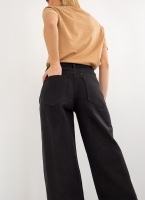 Παντελόνι τζιν wide leg χωρίς ραφές