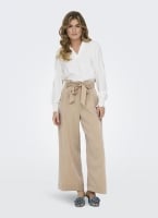 Παντελόνι ζιπ με frilled μέση ONLY
