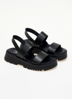 Flatforms δερμάτινα με chunky σόλα TFP