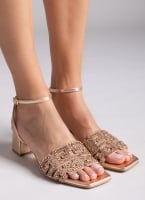 Πέδιλα δερμάτινα με στρας φάσα Iris sandals