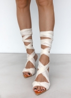 Πέδιλα lace up με κορδέλα