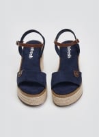 Πέδιλα suede με σχοινί στη σόλα Refresh 172578
