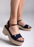 Πέδιλα suede με σχοινί στη σόλα Refresh 172578