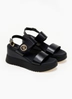 Πλατφόρμες δερμάτινες με velcro Ragazza 0393