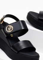 Πλατφόρμες δερμάτινες με velcro Ragazza 0393