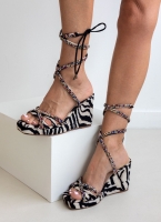 Πλατφόρμες με print και strass AZAREY