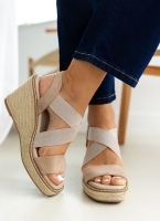 Πλατφόρμες suede με crossover λάστιχα Xti 142326