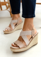 Πλατφόρμες suede με crossover λάστιχα Xti 142326