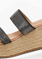 Πλατφόρμες suede με στρας