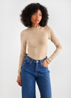 Πλεκτή μπλούζα με frilled γιακά Vero Moda 10297854