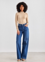 Πλεκτή μπλούζα με frilled γιακά Vero Moda 10297854