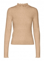 Πλεκτή μπλούζα με frilled γιακά Vero Moda 10297854