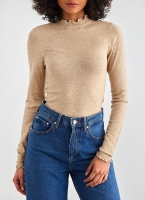 Πλεκτή μπλούζα με frilled γιακά Vero Moda 10297854