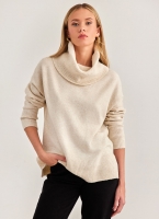 Πλεκτό πουλόβερ με φαρδύ ζιβάγκο Vero Moda 10231324