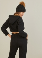 Πλεκτός σκούφος με fleece επένδυση