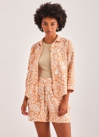 Πουκάμισο λινό εμπριμέ VERO MODA 10308892