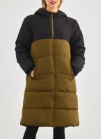 Puffer μπουφάν με κουκούλα και διχρωμία Pieces 17131176
