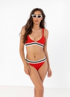 Ριπ bikini με μπουστάκι και λάστιχο με ρίγα