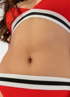 Ριπ bikini με μπουστάκι και λάστιχο με ρίγα
