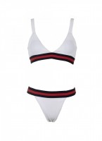 Ριπ bikini με μπουστάκι και λάστιχο με ρίγα