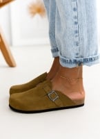 Clogs ανατομικά από δέρμα καστόρι Plakton 181539