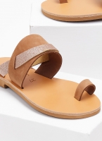 Σανδάλια δερμάτινα με ιδιαίτερη φάσα Iris Sandals