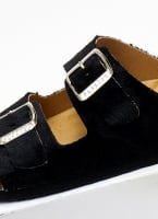Σανδάλια ανατομικά από συνθετικό ponyskin Plakton 180010