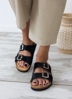 Σανδάλια ανατομικά από συνθετικό ponyskin Plakton 180010
