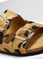 Σανδάλια ανατομικά από συνθετικό ponyskin Plakton 180010