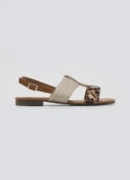 Σανδάλια ankle strap με ψάθα ERYNN